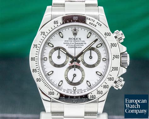 rolex stainless daytona white dial womrn|rolex daytona 116520 40 mm.